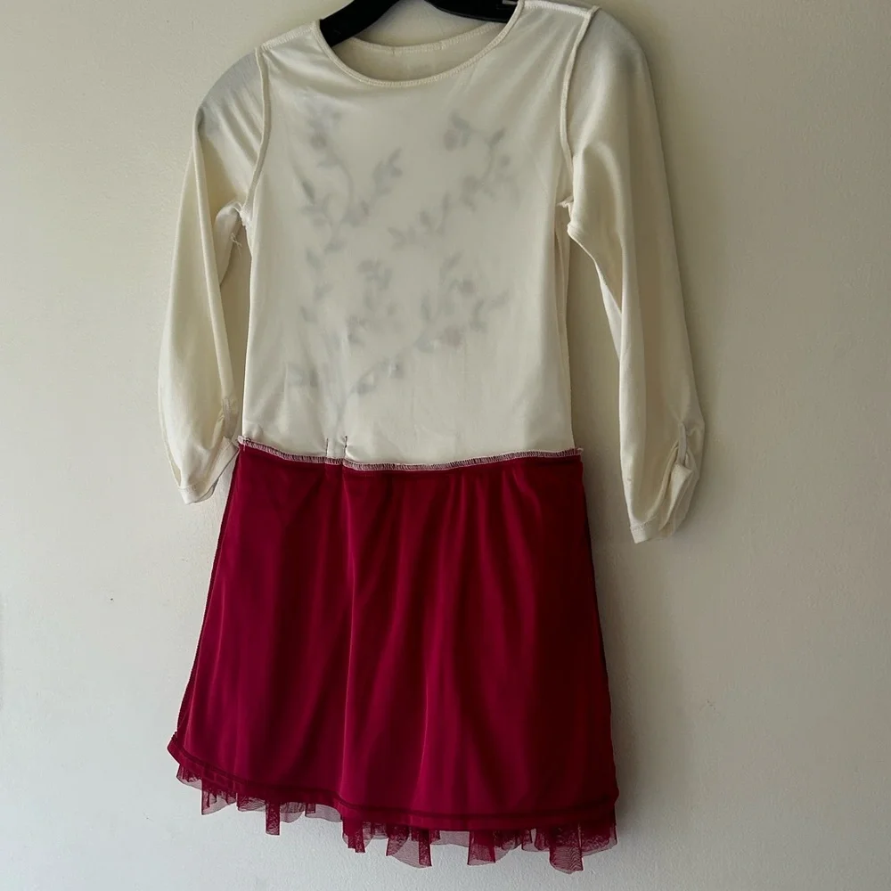 Biscotti girl’s Dress Cream and Red - Picture 12 of 15